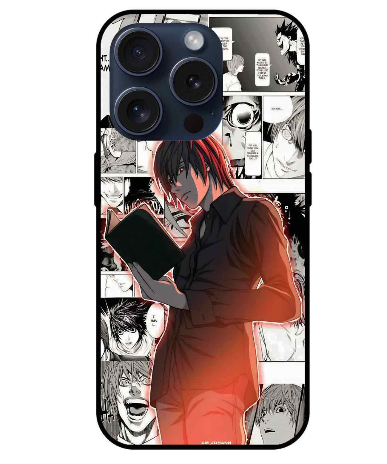 Light Yagami Glass Back Cover