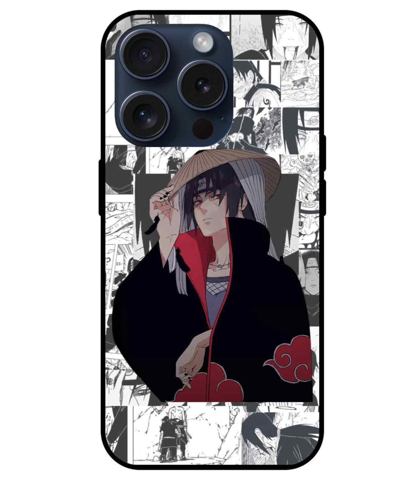 Itachi Uchiha Naruto character Glass Back Cover