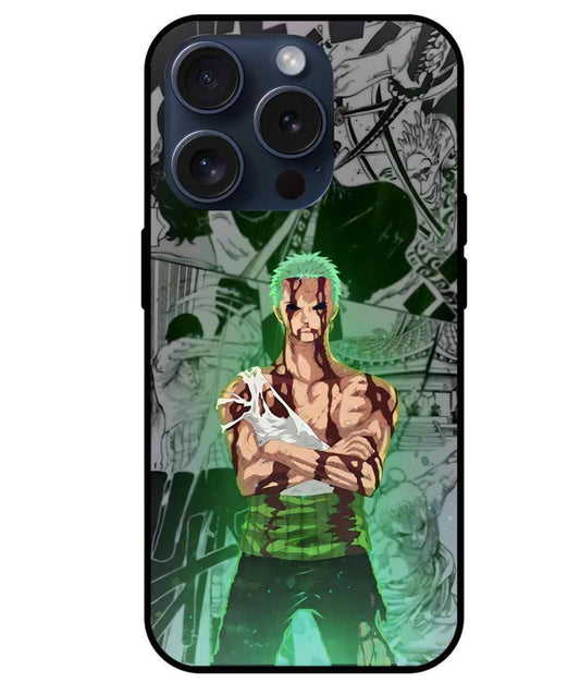 Roronoa Zoro one piece Glass Back Cover