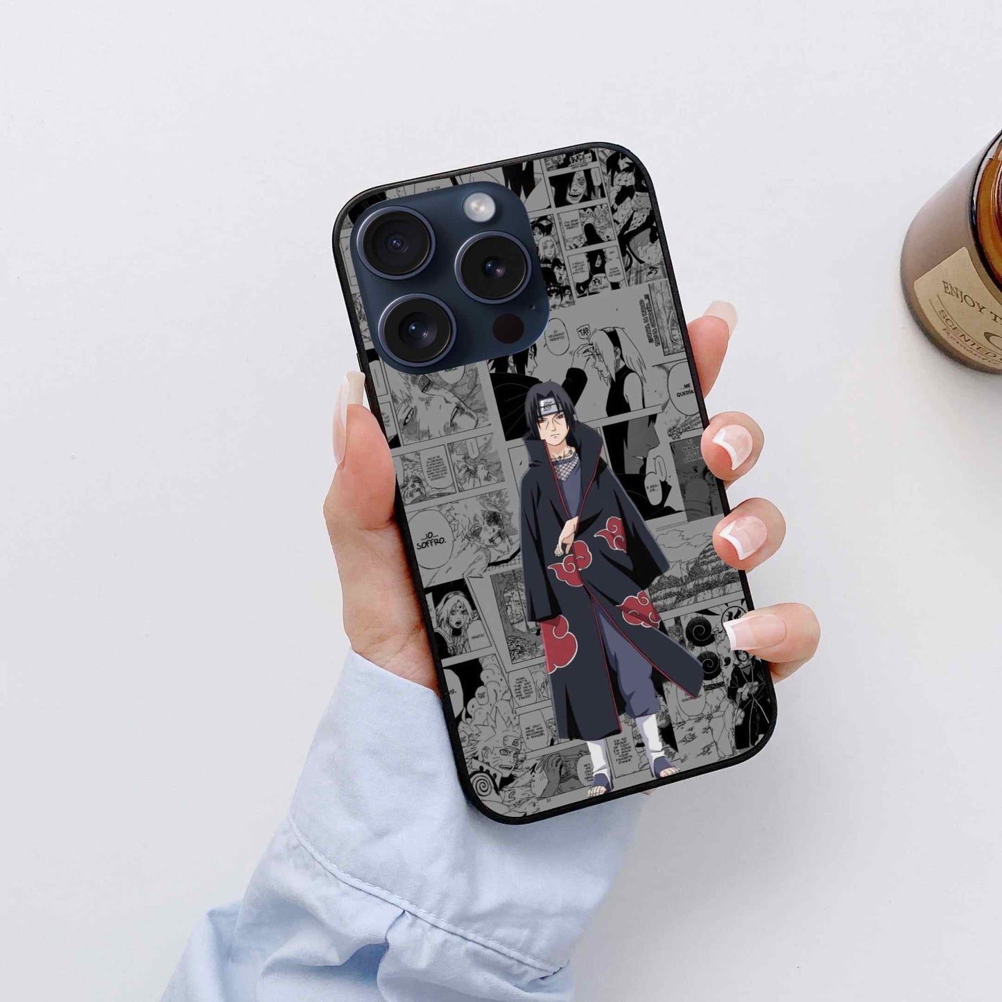 Itachi Uchiha Naruto character Glass Back Cover