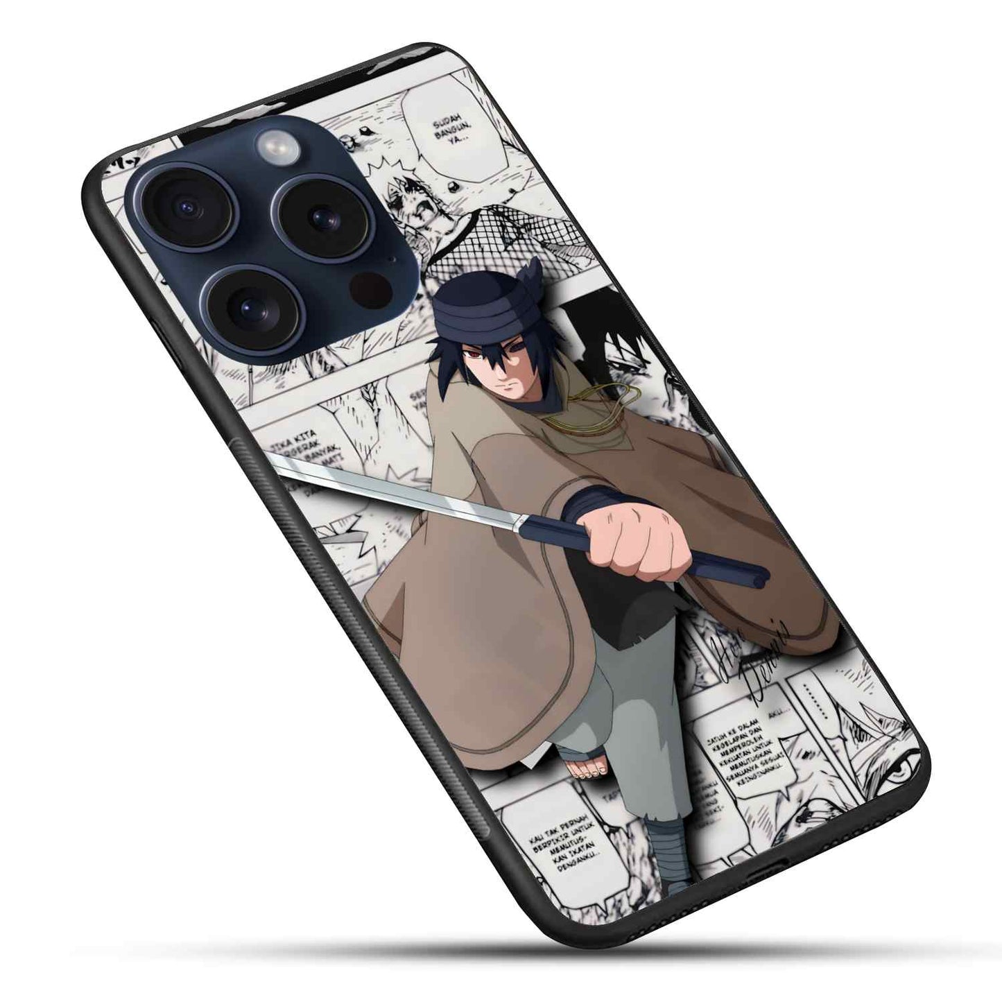 Sasuke Uchiha Glass Back Cover