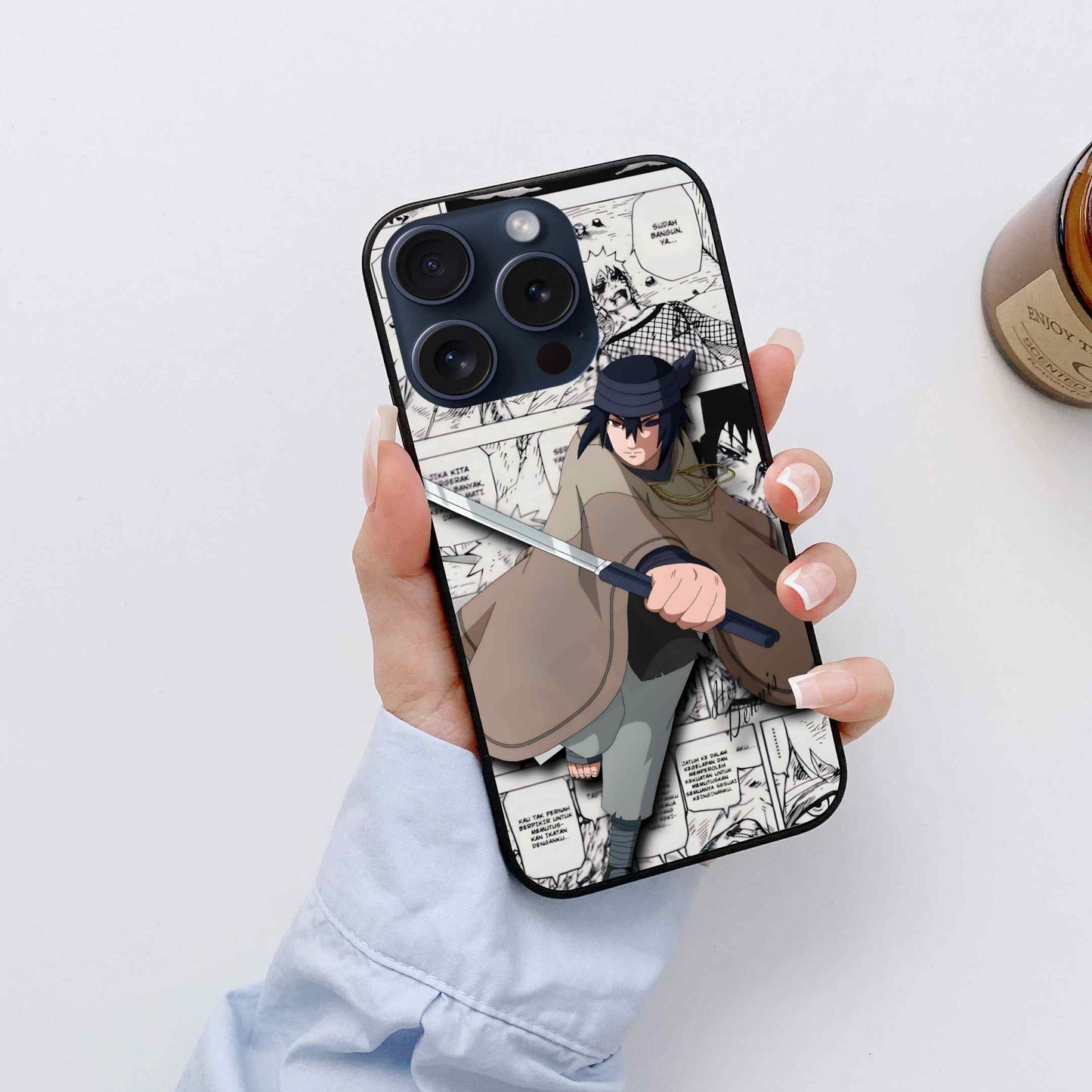 Sasuke Uchiha Glass Back Cover