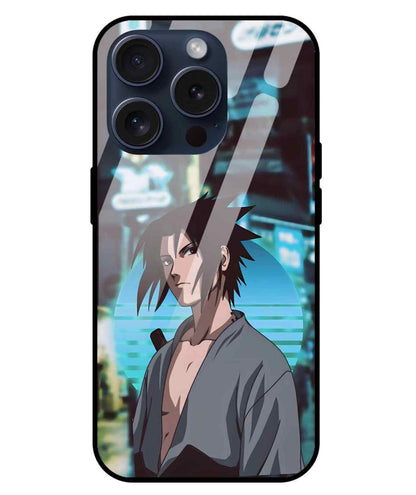 Sasuke Uchiha Naruto Manga Glass Back Cover