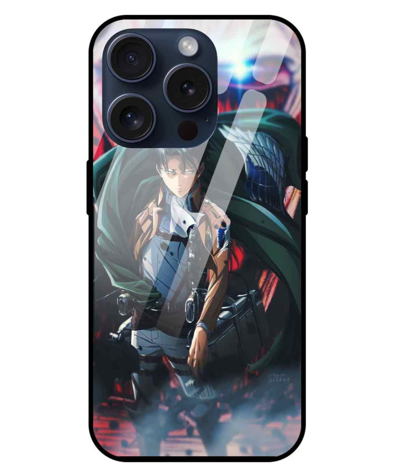 Levi Ackerman Attack on Titan Glass Back Cover