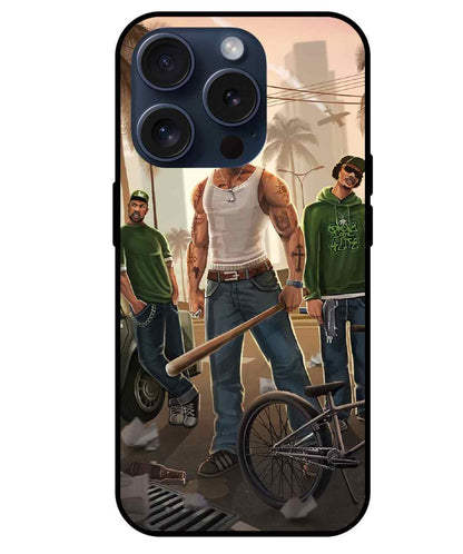 Grand theft auto Glass Back Cover