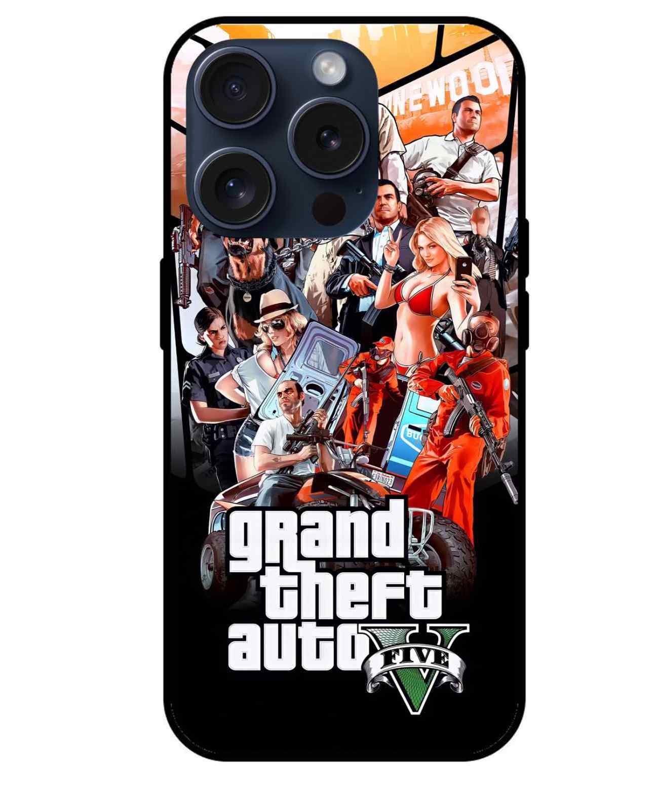 GTA V Glass Back Cover