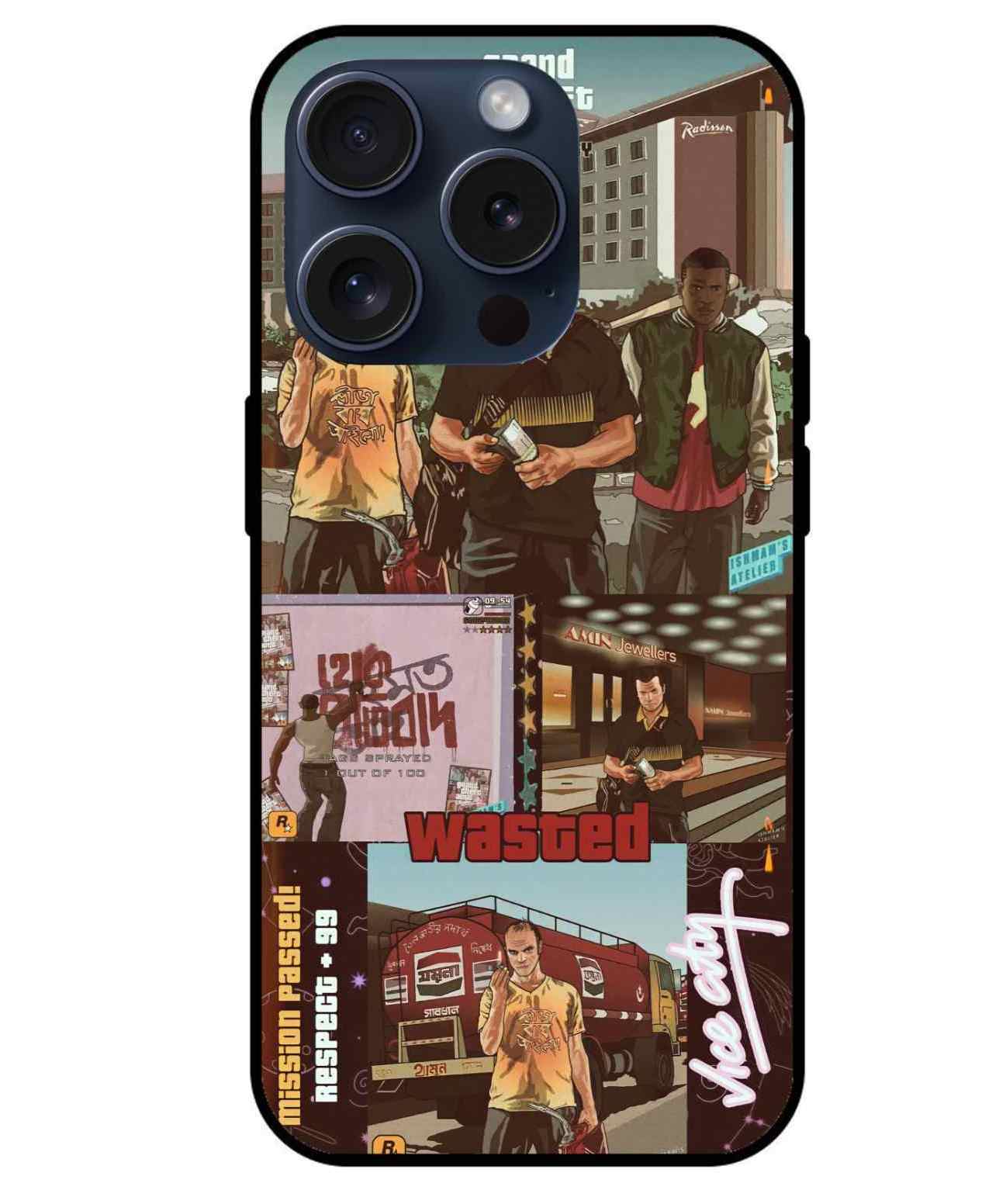 GTA V Glass Back Cover