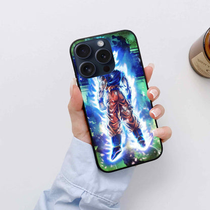 Goku Uses Kaio-Ken Glass Back Cover