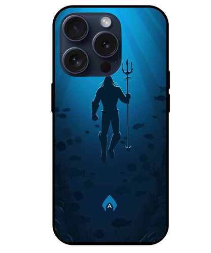 Aqua man Glass Back Cover