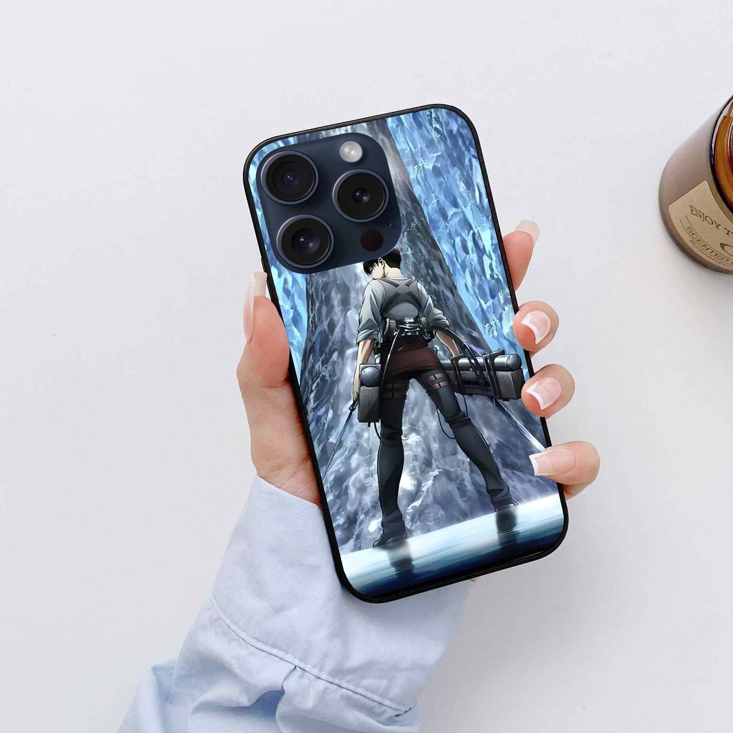 Levi Ackerman Attack on Titan Glass Back Cover