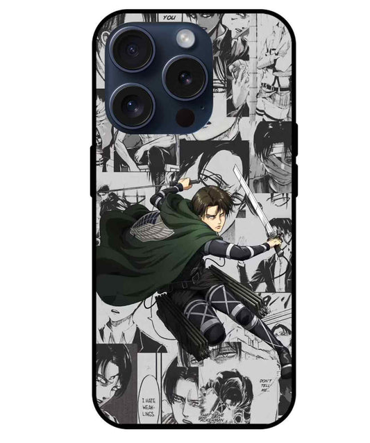 Levi Ackerman Attack on Titan Glass Back Cover