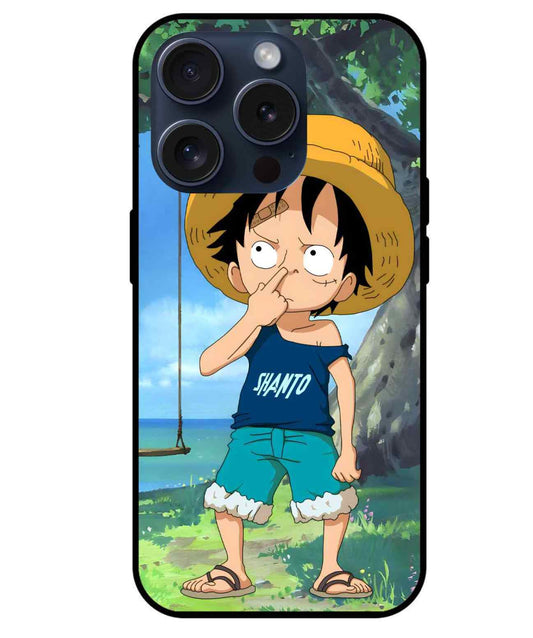 Monkey D. Luffy one piece SHANTO Glass Back Cover