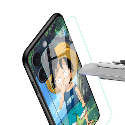 Monkey D. Luffy one piece SHANTO Glass Back Cover