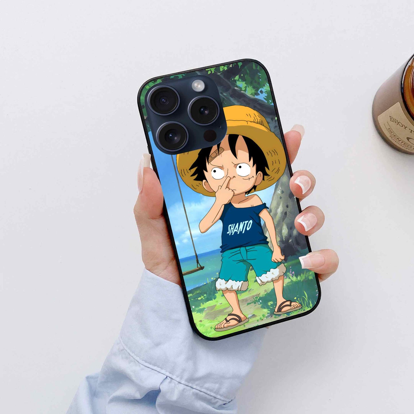 Monkey D. Luffy one piece SHANTO Glass Back Cover