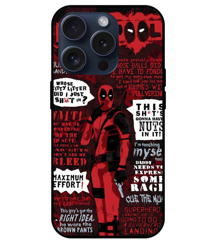 Deadpool Glass Back Cover