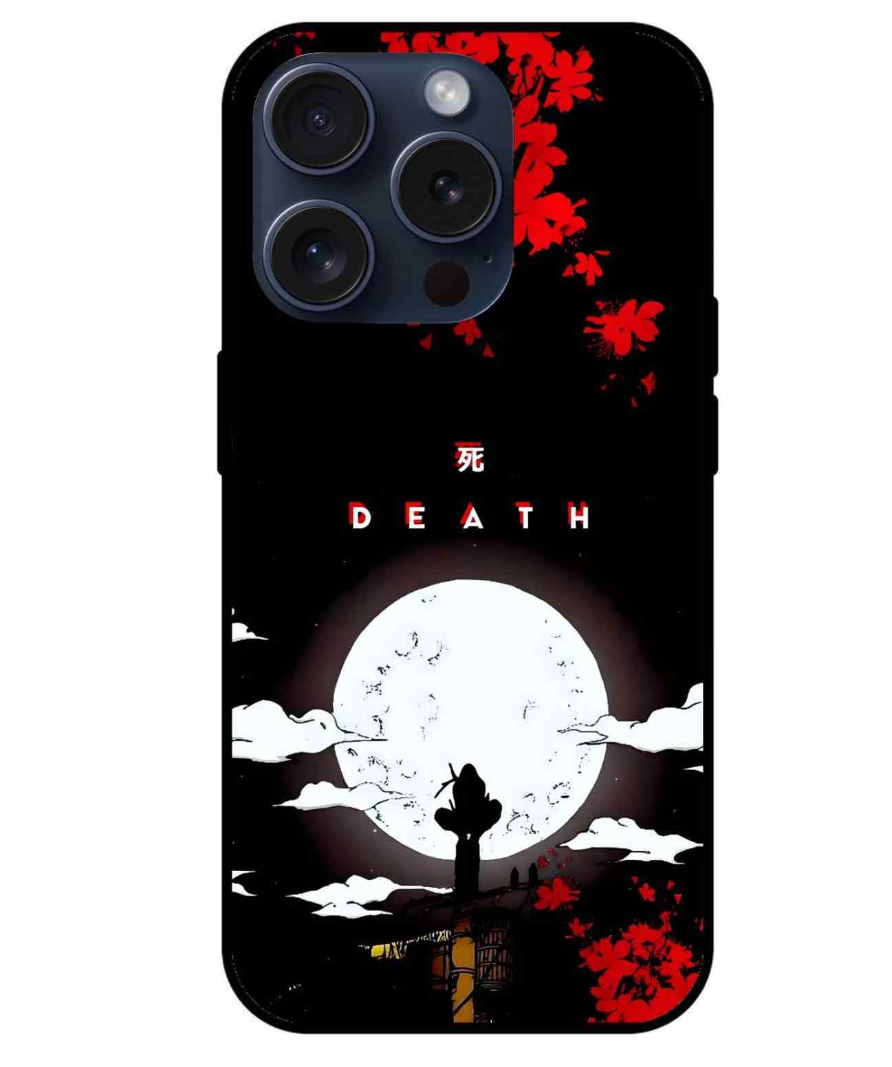 Itachi Uchiha Death Glass Back Cover