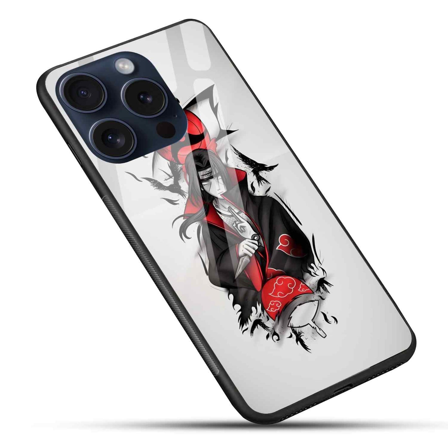 Itachi Uchiha Naruto character Glass Back Cover