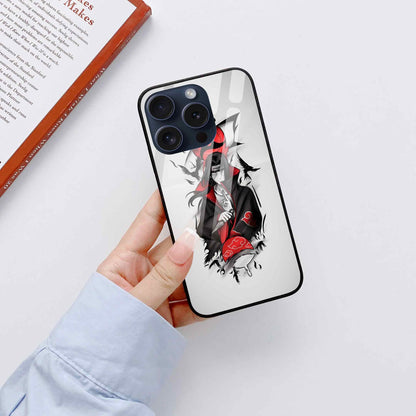 Itachi Uchiha Naruto character Glass Back Cover