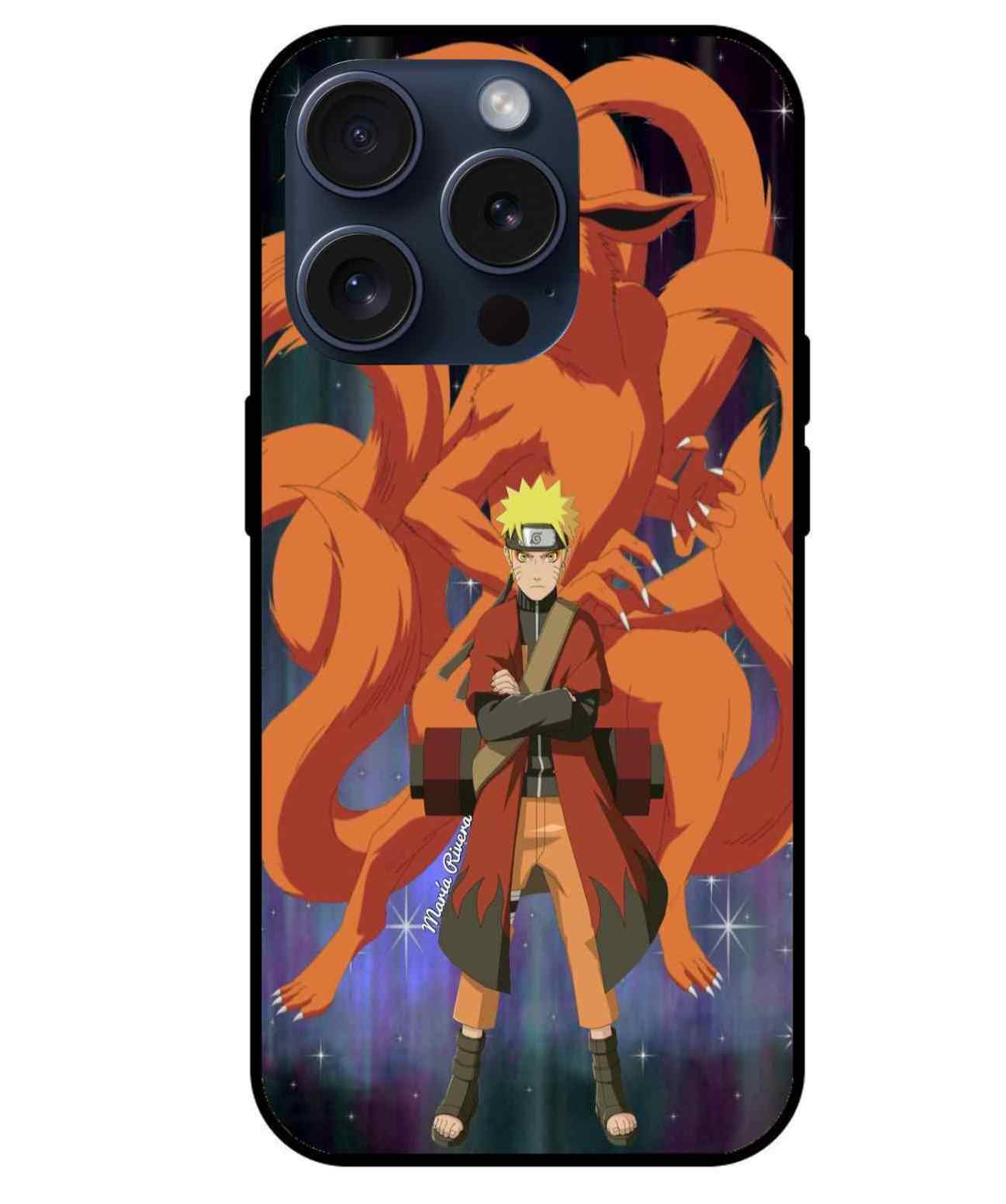 Naruto & Kurama Glass Back Cover