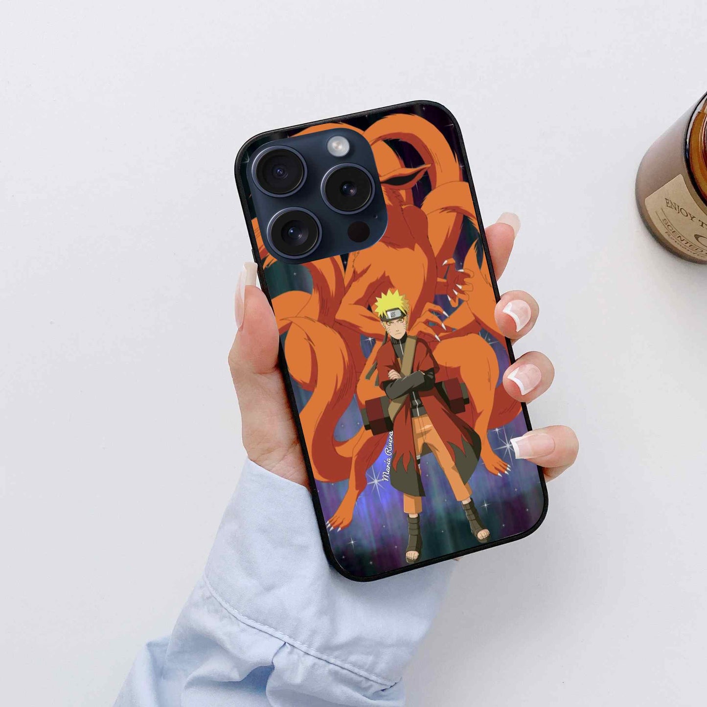 Naruto & Kurama Glass Back Cover