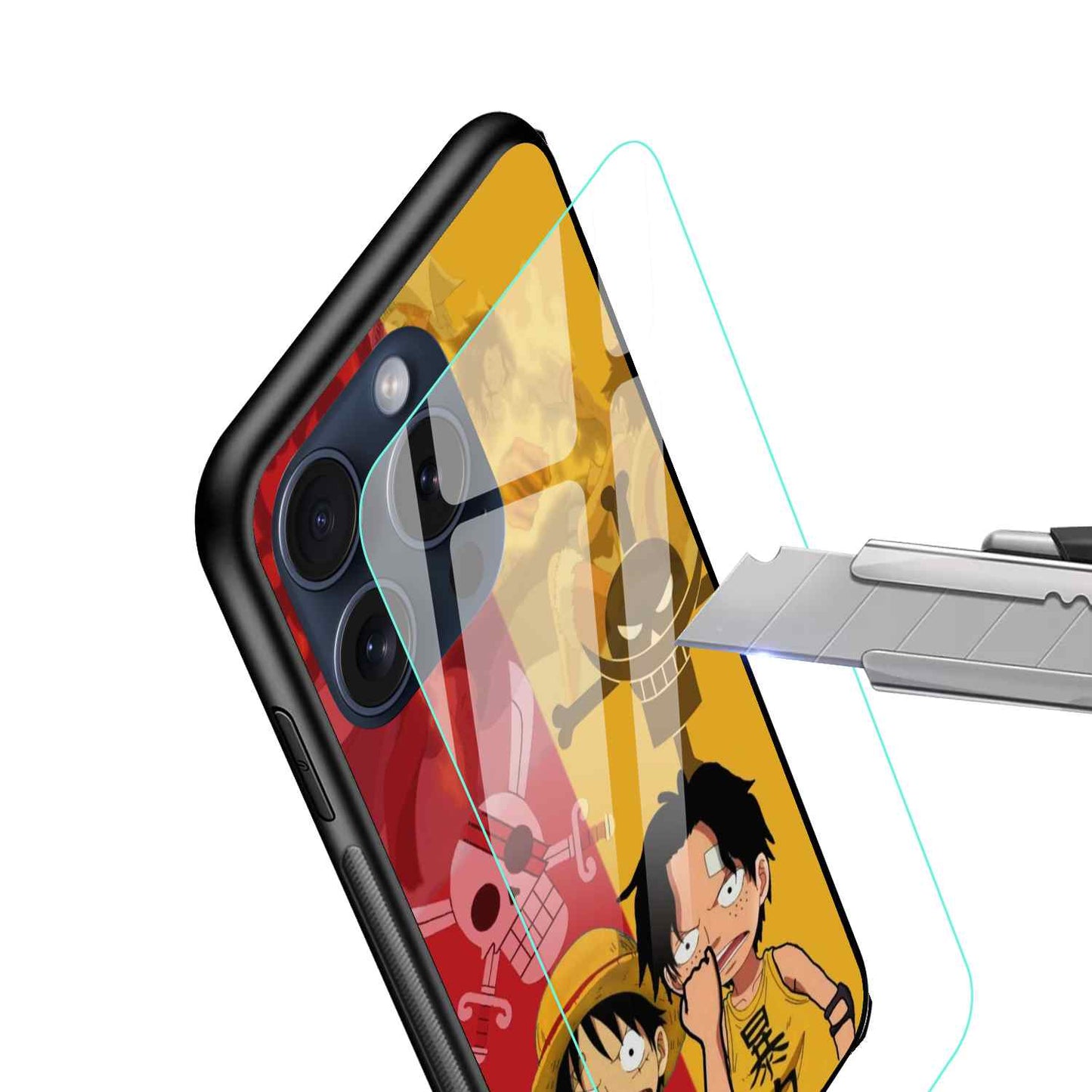 Luffy Ace Child Glass Back Cover