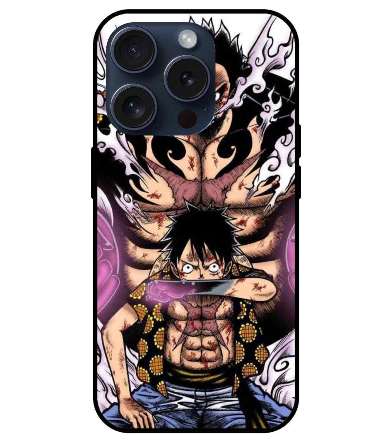 Luffy One Piece Glass Back Cover