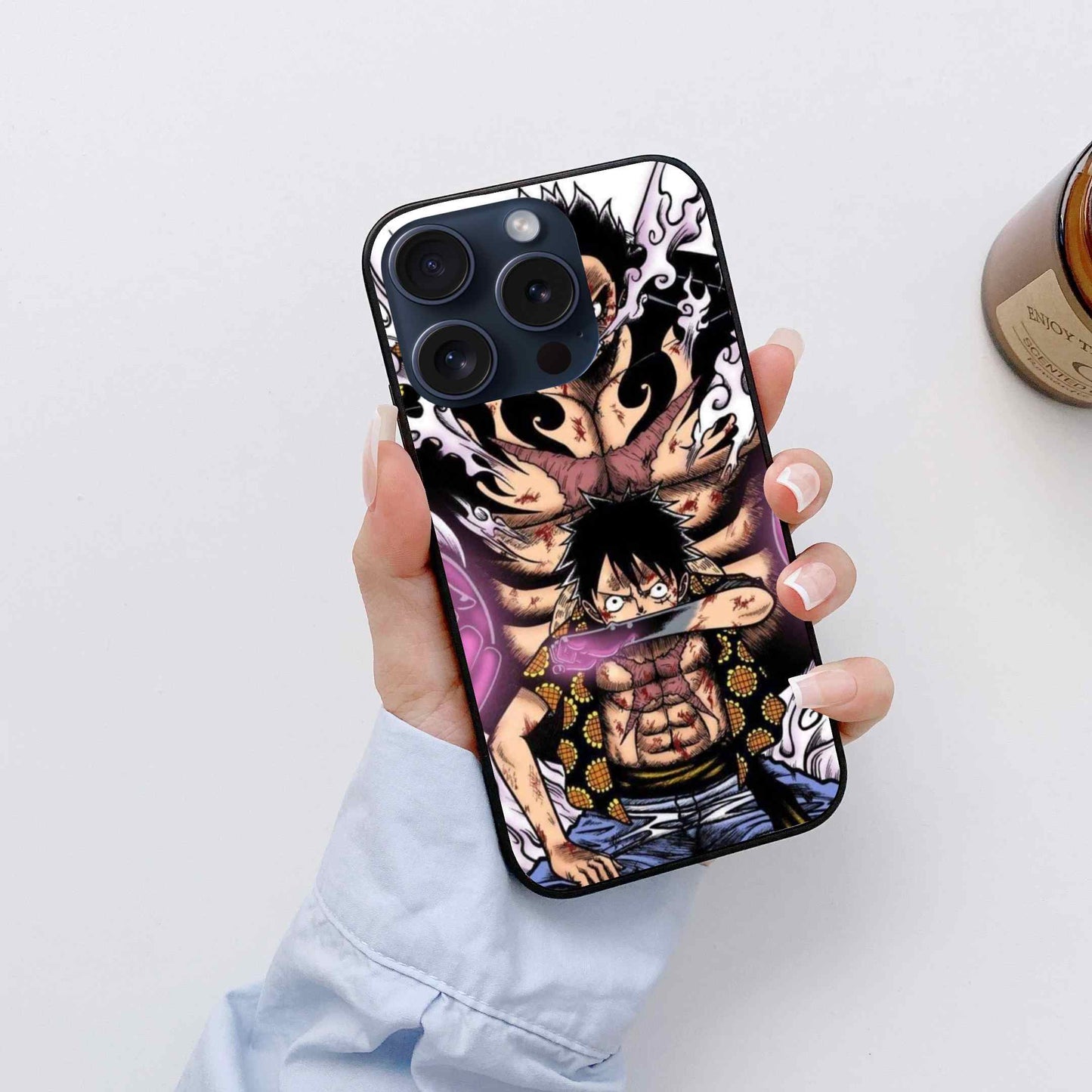 Luffy One Piece Glass Back Cover