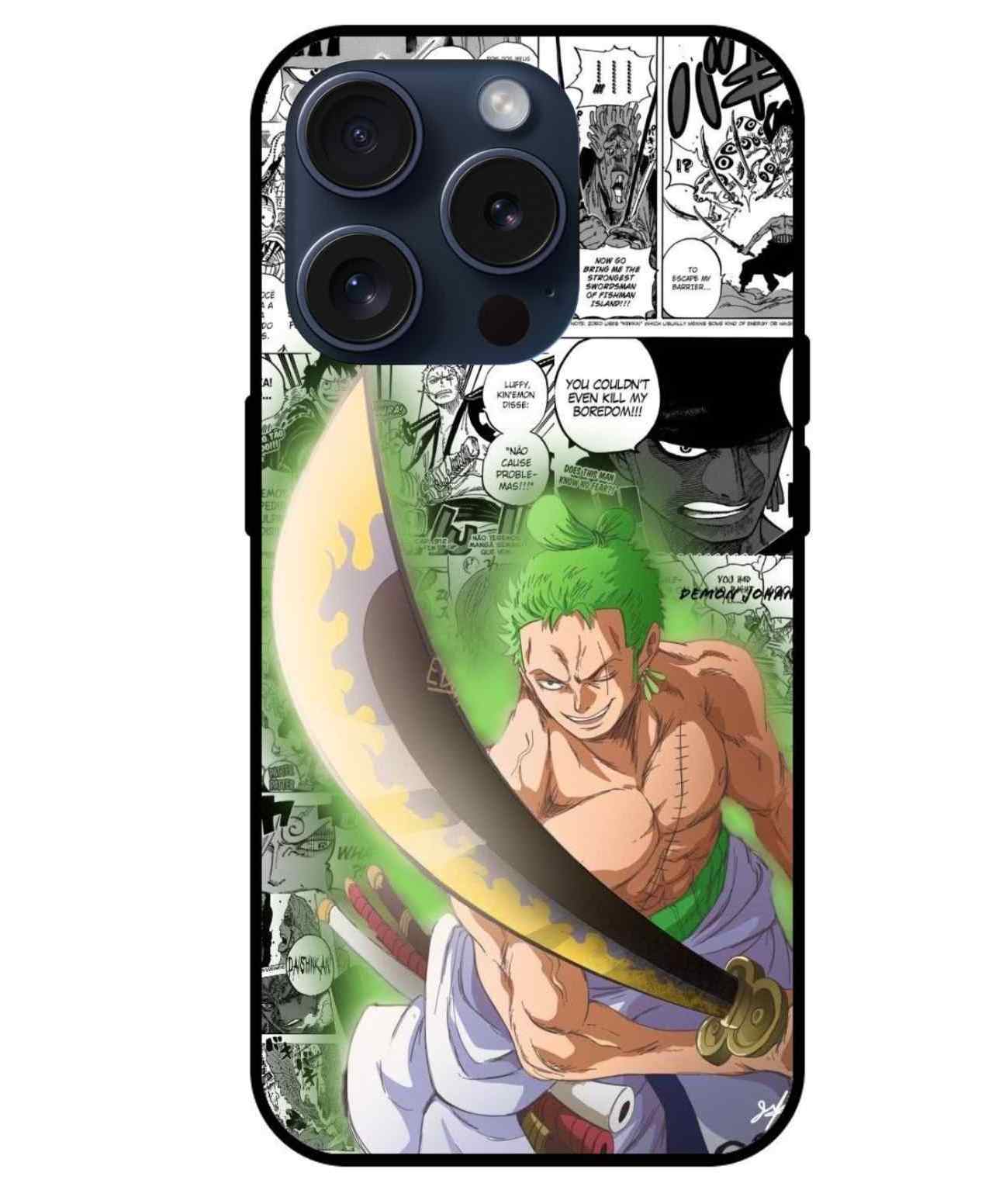 Roronoa Zoro Zorojuro Glass Back Cover