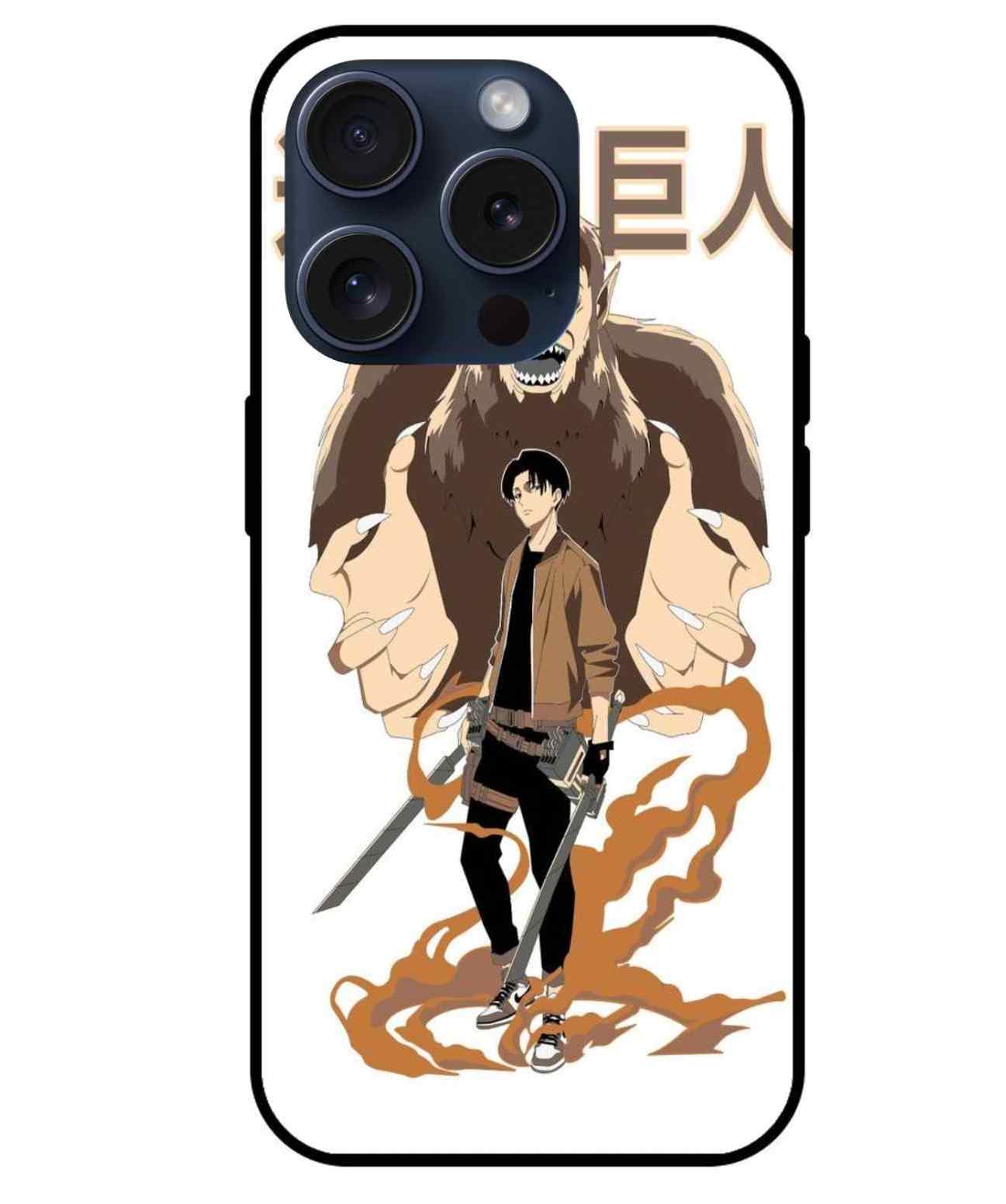 Beast Titan X Levi AOTGlass Back Cover