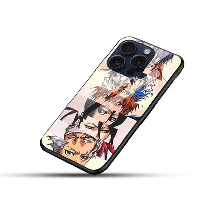 Bleach characters eyes Glass Back Cover