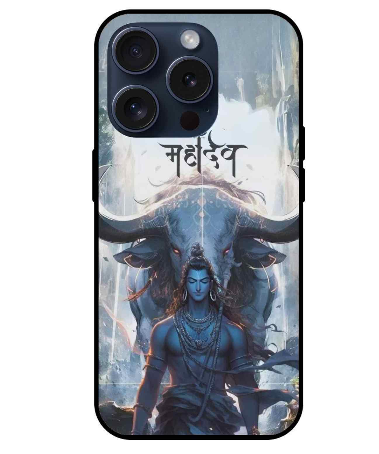 Shiv Ji  Glass Back Cover