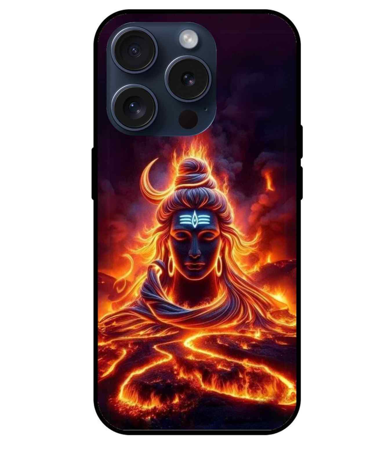 Shiv Ji   Glass Back Cover