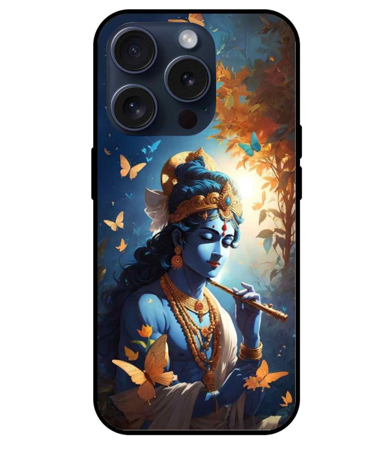 Krishna Ji Glass Back Cover