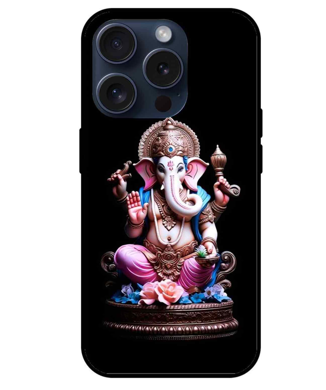 Ganesh ji Glass Back Cover