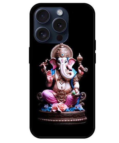 Ganesh ji Glass Back Cover