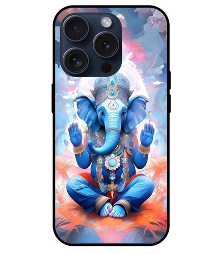 Ganesh Ji Glass Back Cover