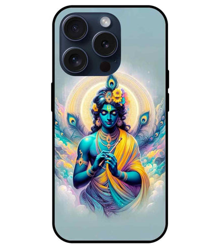 Krishna ji Glass Back Cover