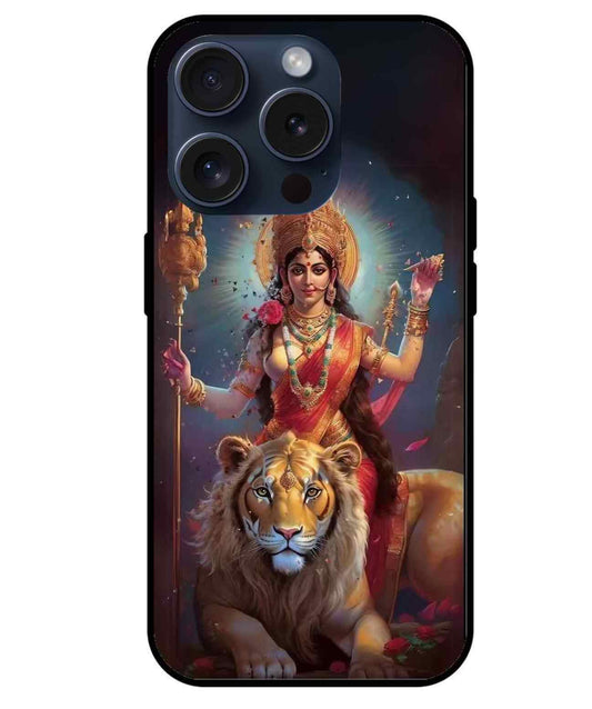 Maa Durga Glass Back Cover