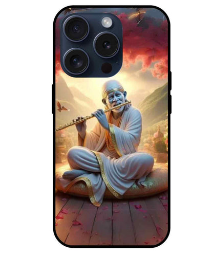 Sai BaBa Glass Back Cover