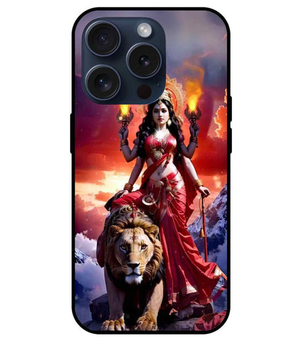 Maa Durga Glass Back Cover