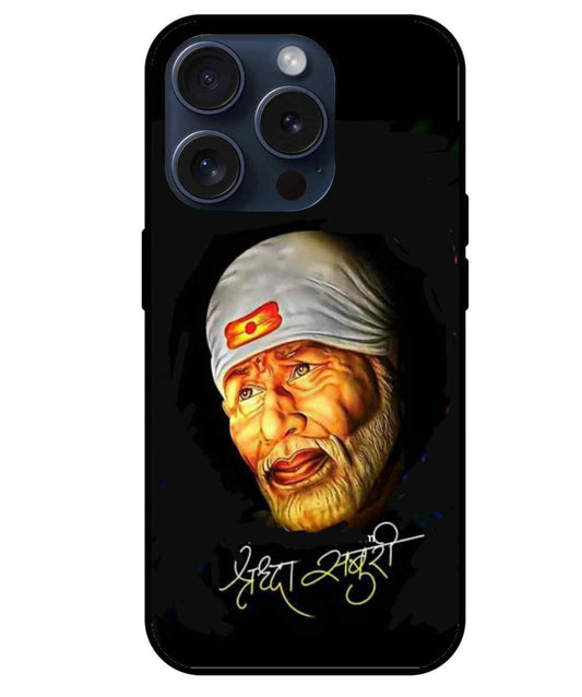 Sai baba Glass Back Cover