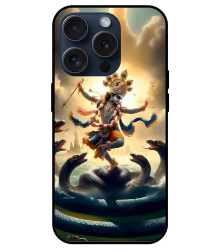 Krishna ji Glass Back Cover