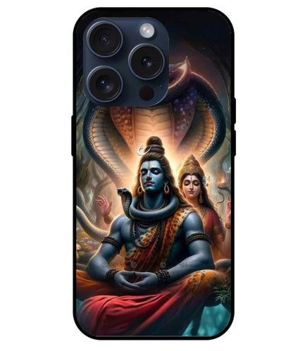 Shiv Parvati  Glass Back Cover