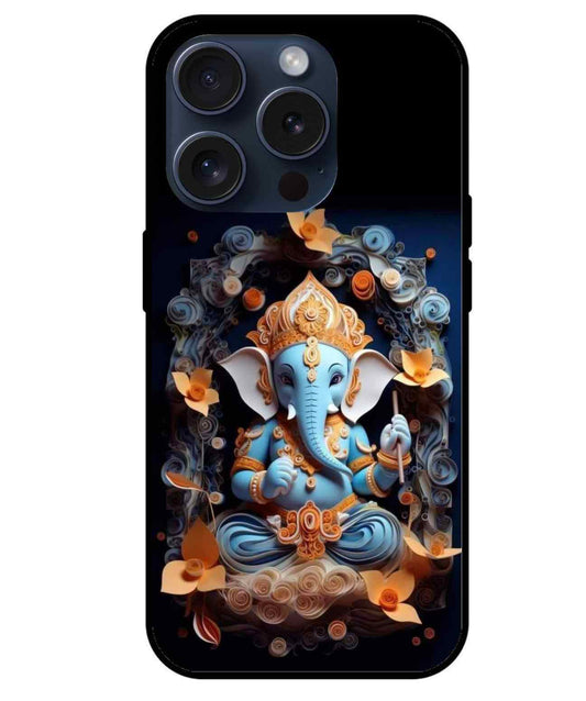 Ganesh ji Glass Back Cover