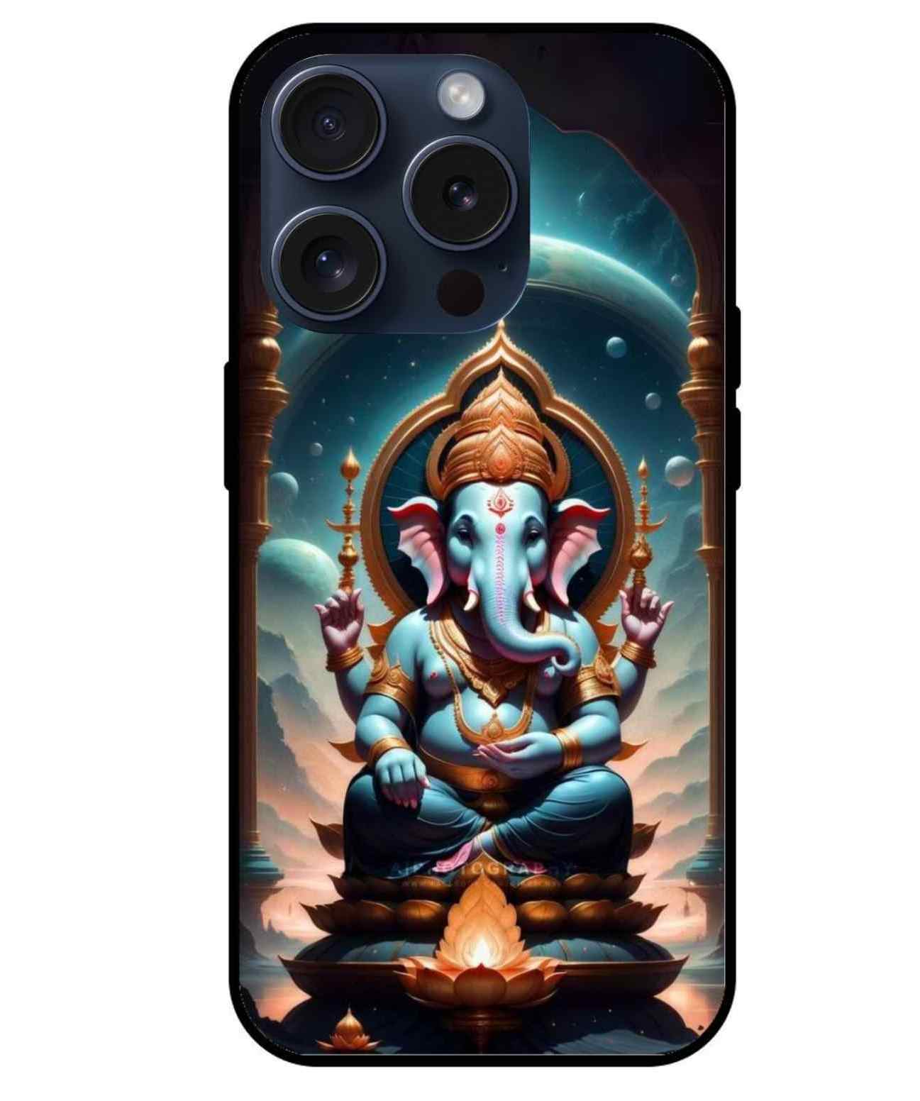 Ganesh ji Glass Back Cover