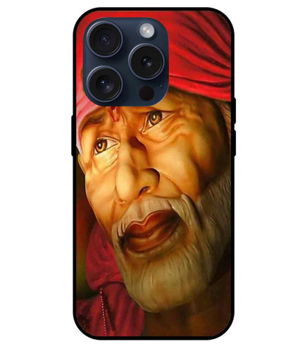 Sai Baba Glass Back Cover