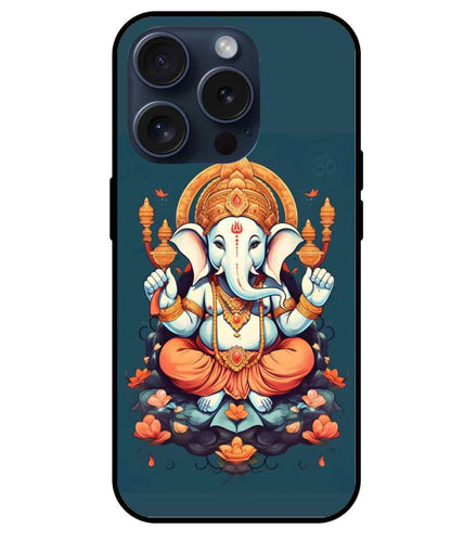 Ganesh Ji Glass Back Cover