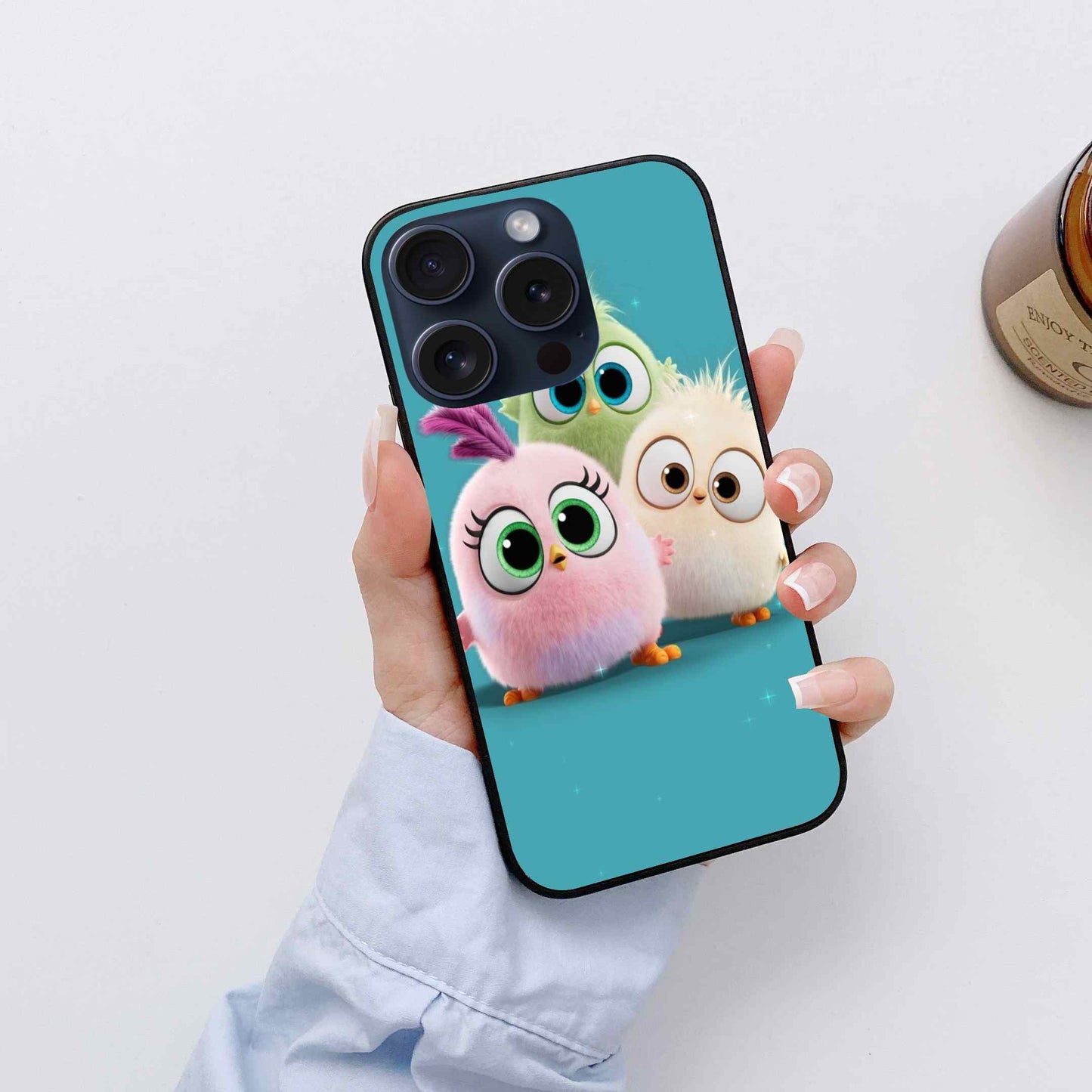 Cute Birds Glass Back Cover