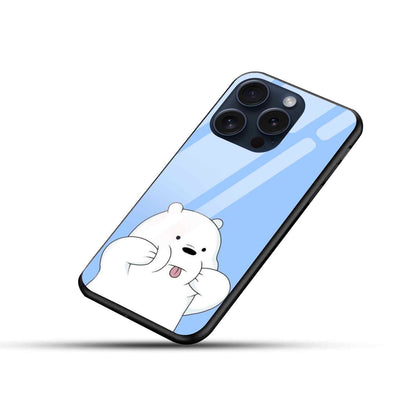 Ice Bear Glass Back Cover