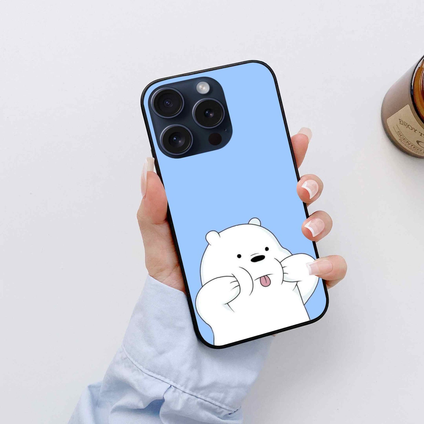 Ice Bear Glass Back Cover